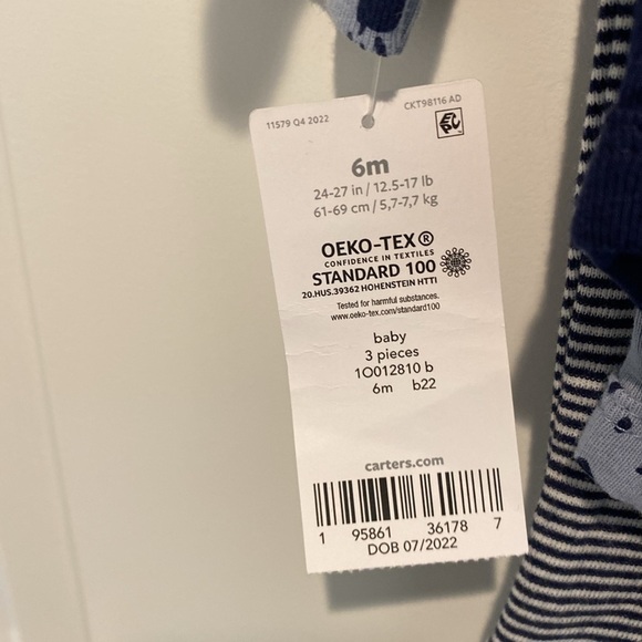 Carter’s Cutest Little Cuddler Koala Three Piece Set Baby Boy Six Months - Picture 3 of 6